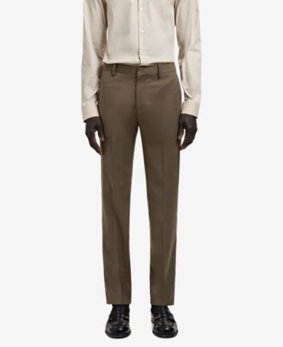 Мужские брюки Mango Super Slim-Fit из эластичной ткани