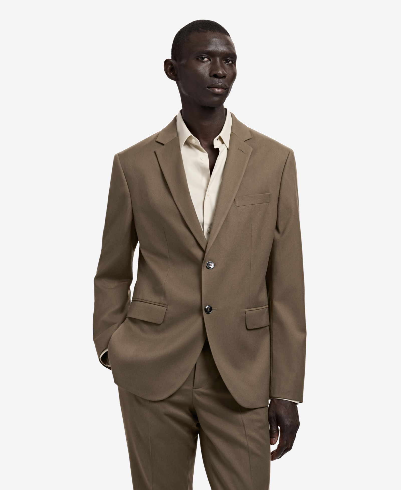 Mango Men's Stretch Fabric Super Slim-Fit Suit Jacket