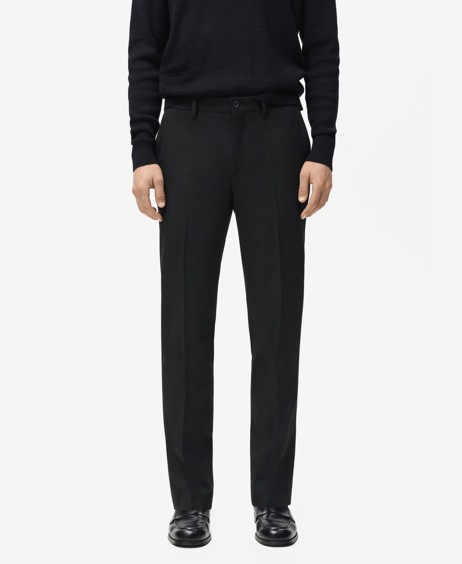 Mango Men's Pleated Slim-Fit Pants