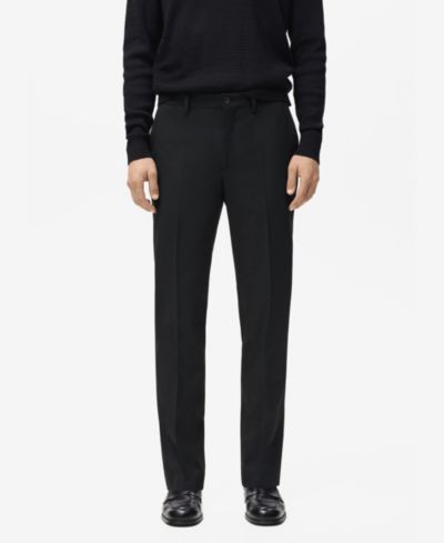 Mango Мужские брюки Slim-Fit со складками