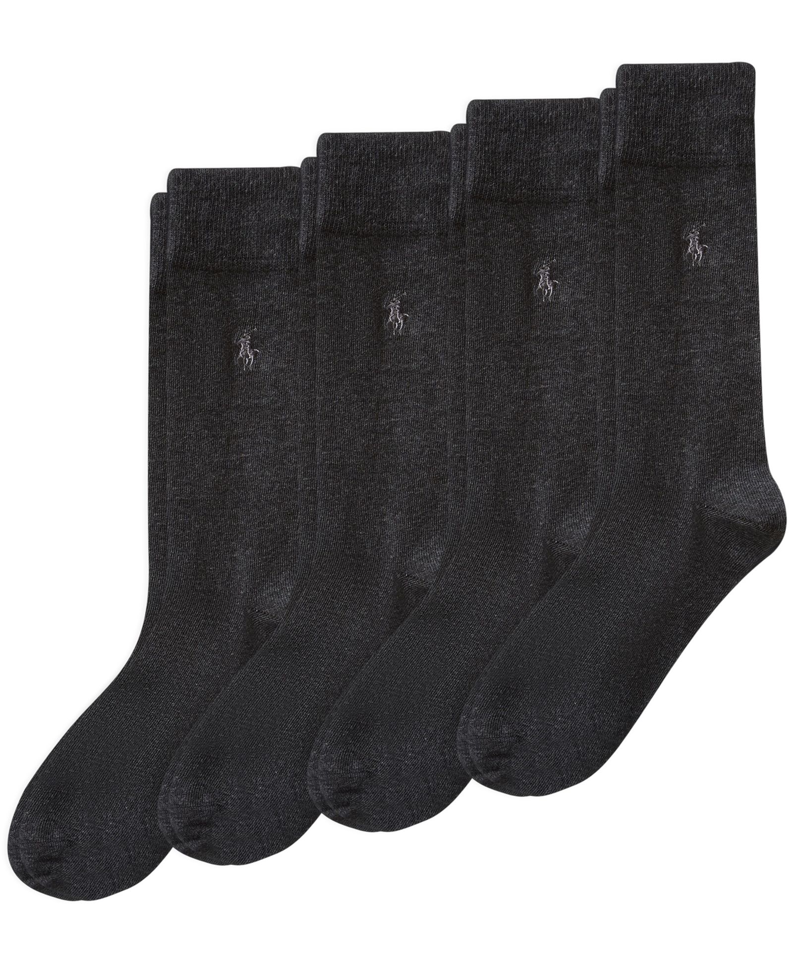 Polo Ralph Lauren Men's Flat Knit Slack Dress Socks, 4-Pack