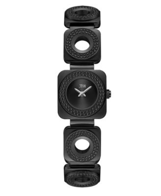 Jbw Women's Chasm Swiss Quartz Black Stainless Steel Watch 22mm