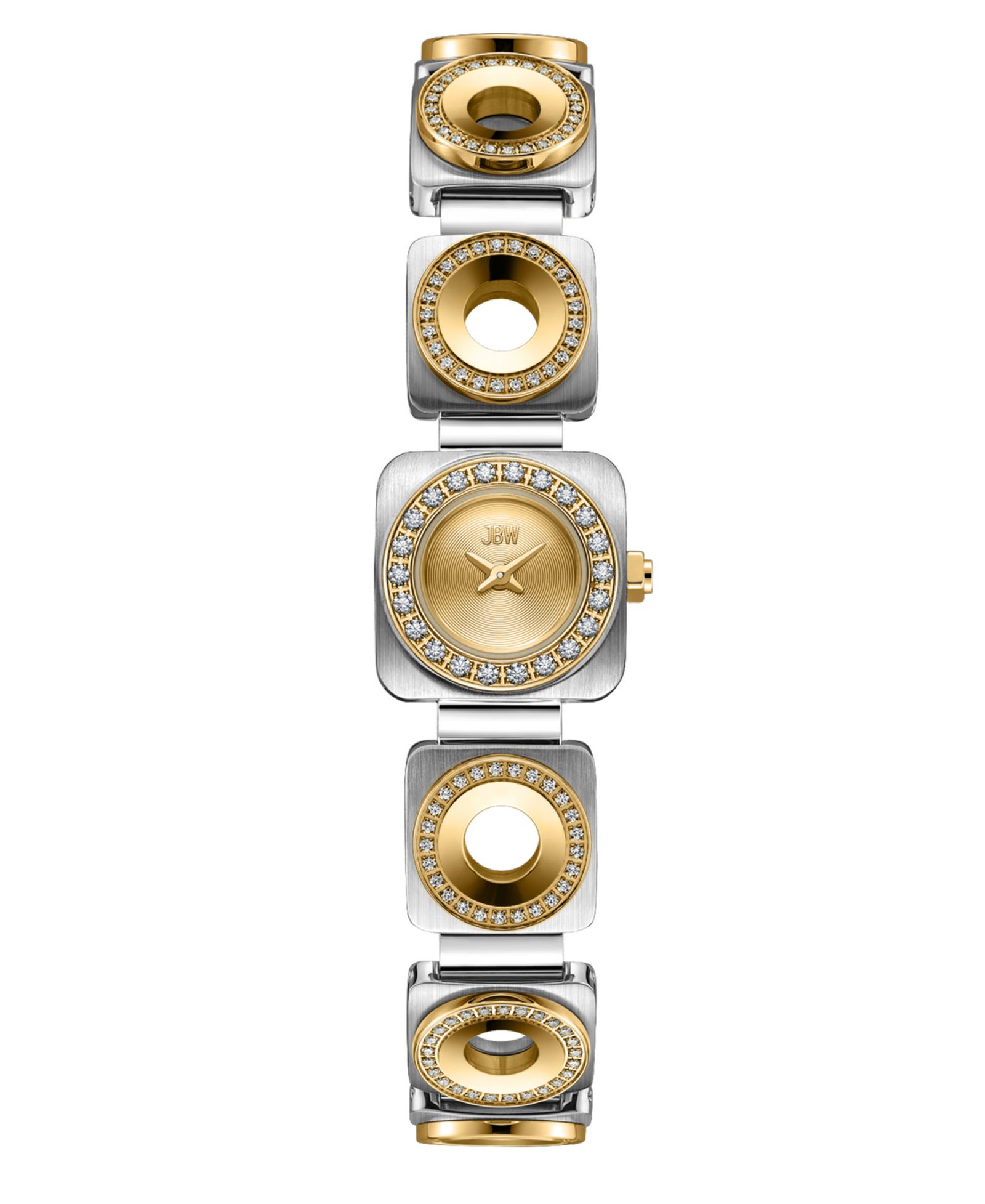 Часы Jbw Chasm Japan Quartz Two-Tone 18k Gold-Plated и Stainless Steel 18mm