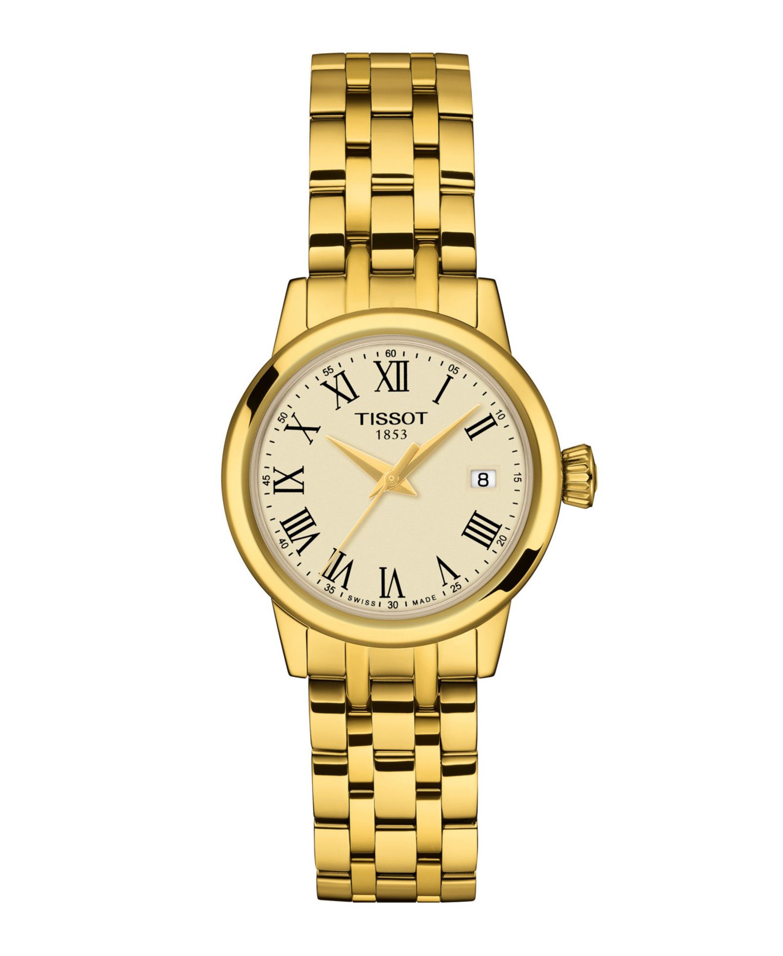 Женские часы Tissot Gold Stainless Steel Bracelet, 28mm
