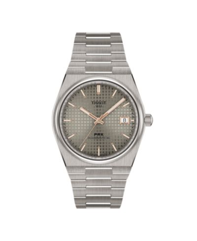Tissot Unisex серые часы с браслетом из титана, 38mm