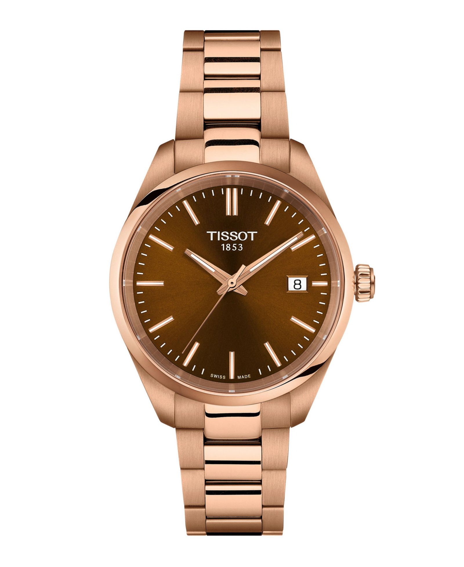 Часы Tissot Unisex Rose Gold Stainless Steel Bracelet 34mm