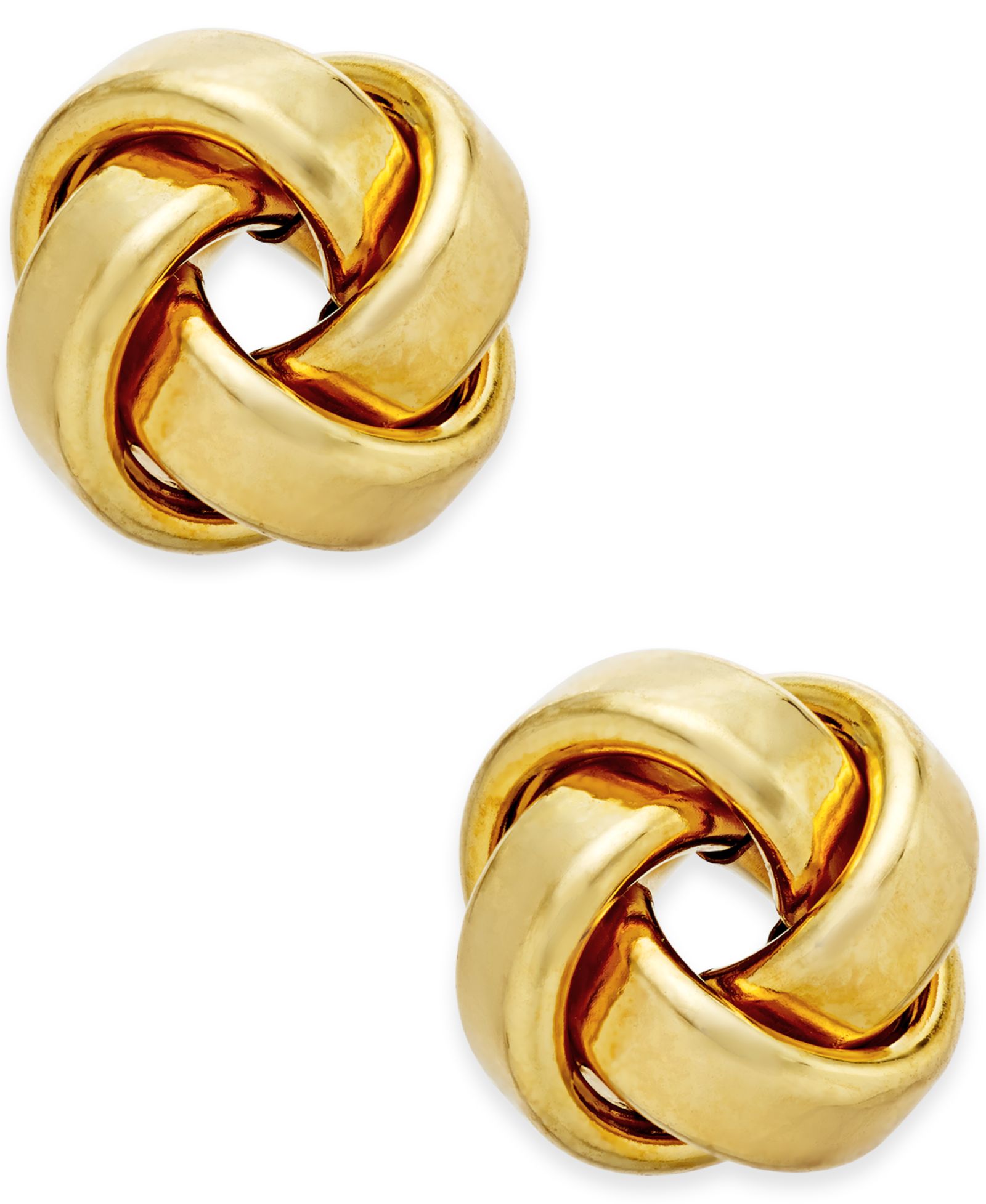 Серьги-гвоздики Italian Gold Love Knot, 14k Gold или White Gold