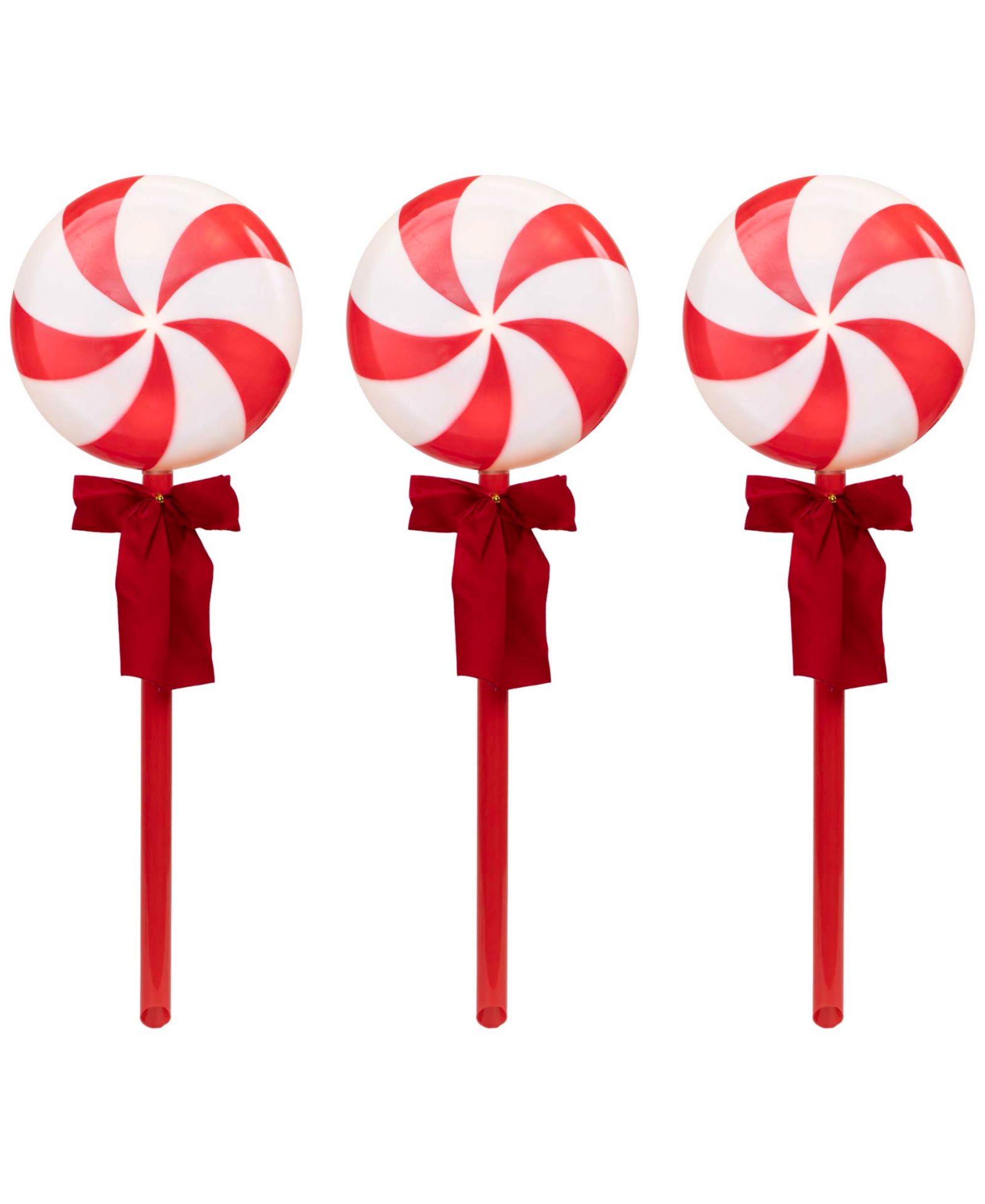 Набор уличных садовых маркеров Northlight Peppermint Candy, 3 шт