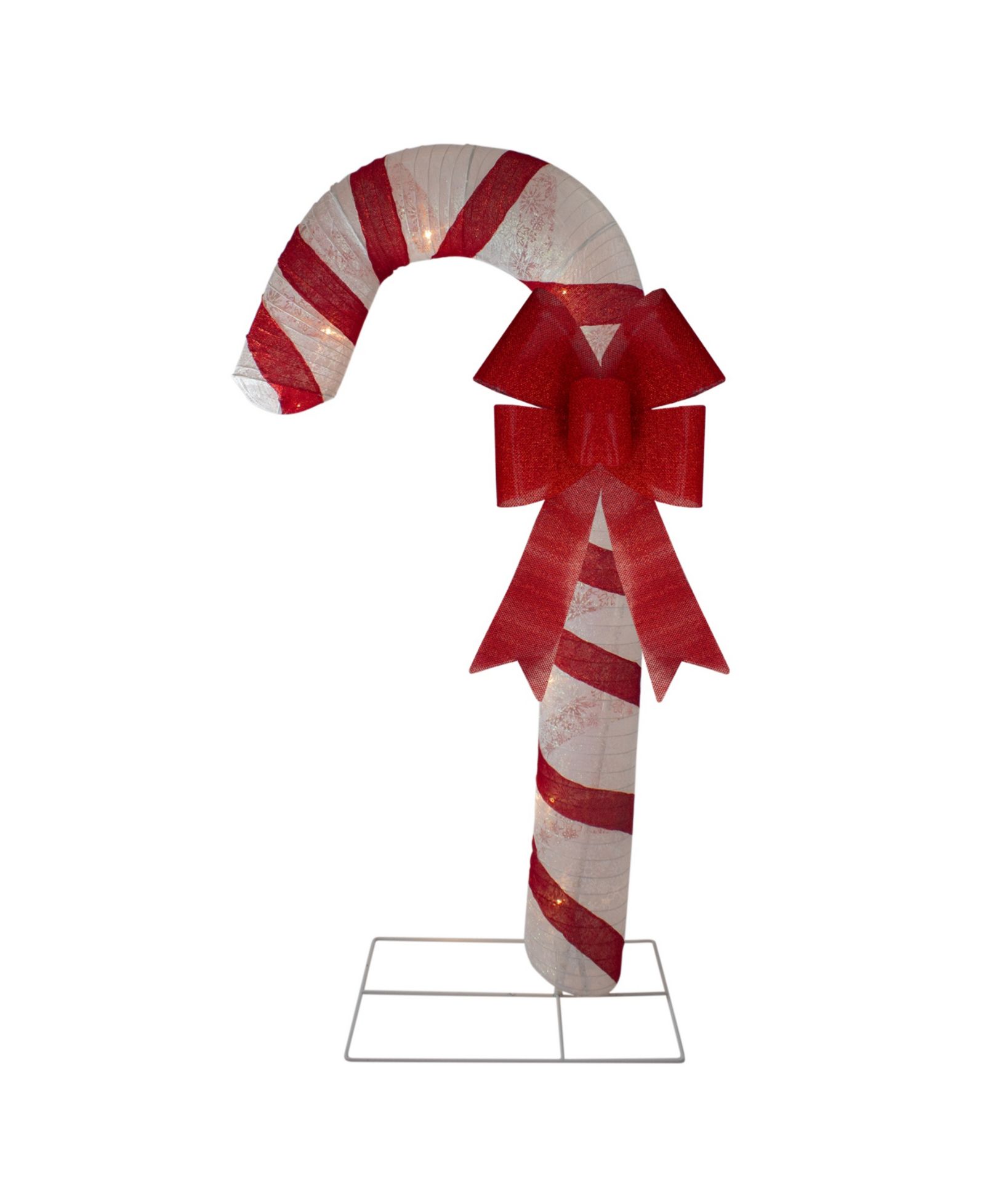 Рождественское украшение Northlight 8" Pre-Lit Striped Candy Cane with Bow