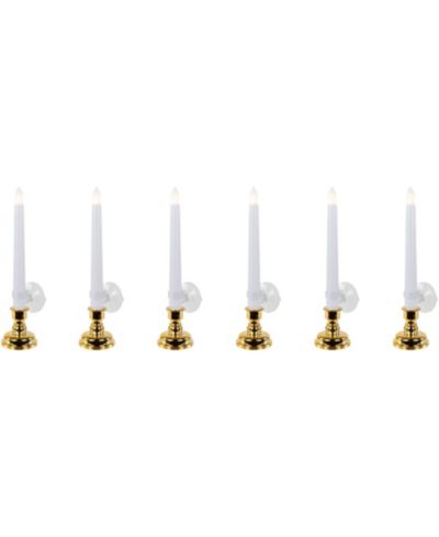 Northlight Single Light Window Candles with Remote and Timer, Set of 6