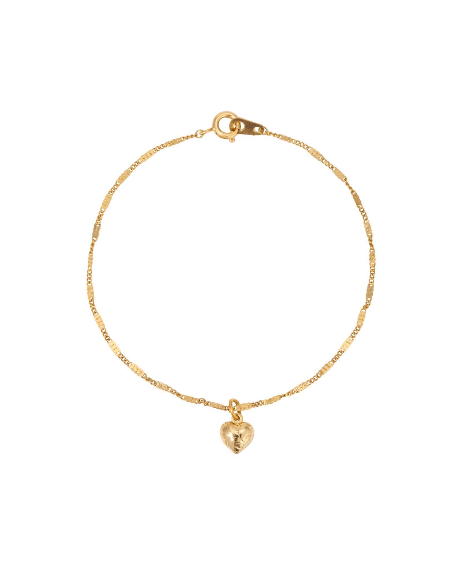 2028 Gold Tone Small Heart Bracelet