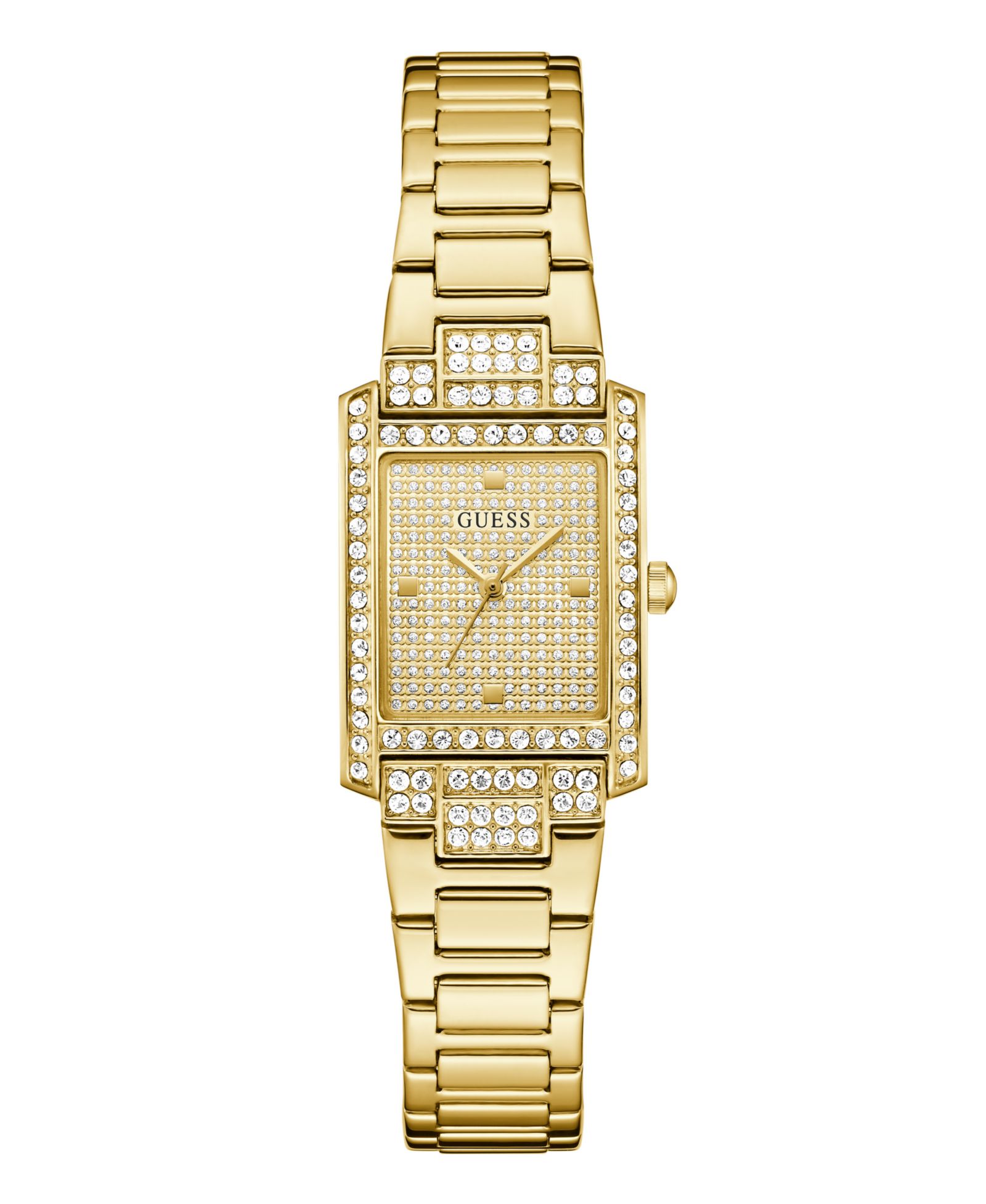 Женские аналоговые часы GUESS Gold-Tone Glitz, 23mm
