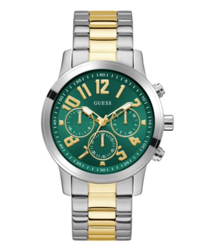 GUESS Men's Two-Tone Multi-Function Watch, 44mm