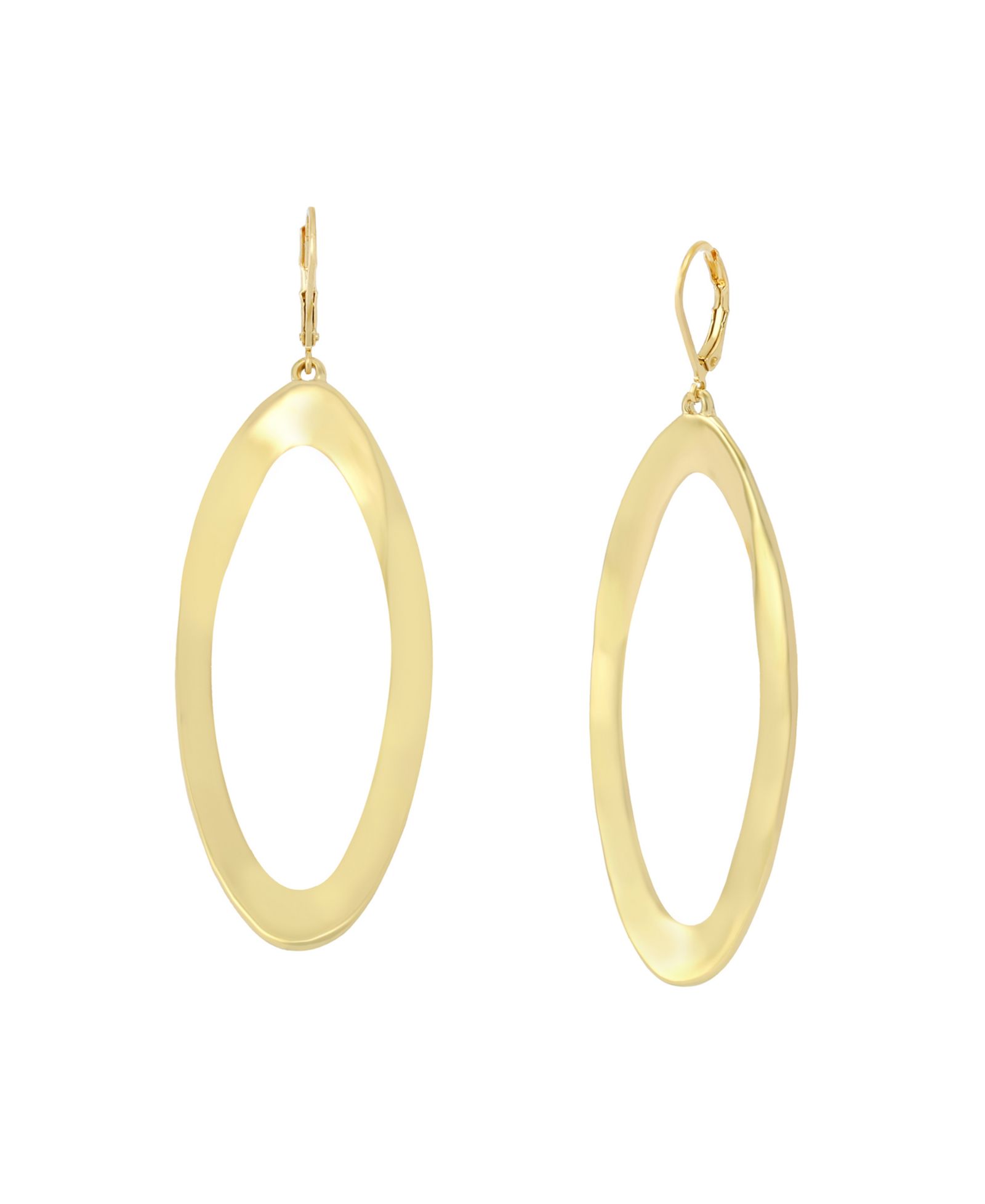 Серьги-подвески Robert Lee Morris Soho Gold Oval Link