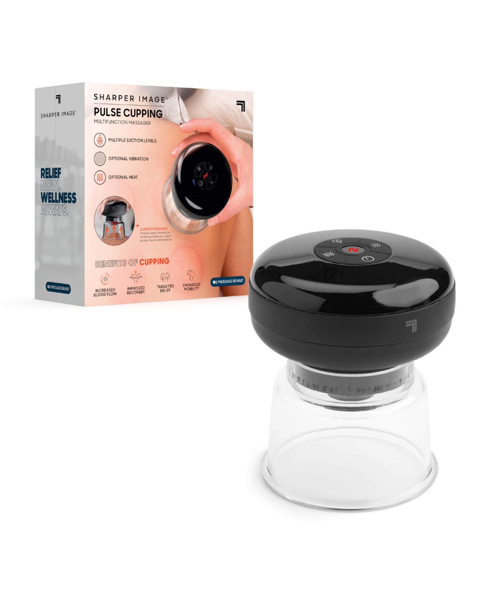Многофункциональный массажер Sharper Image Pulse Cupping