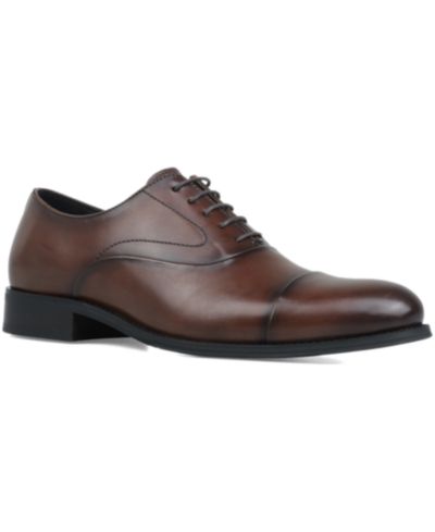 Alfani Men's Genuine Leather Cap-Toe Oxford Dress Shoes