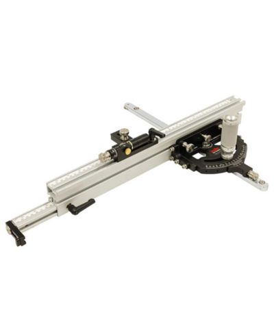 JessEm 07150 Mite-R-Excel II Precision Anodized Aluminum Miter Gauge with Adjustable Fence and Micro Adjuster for Table Saws