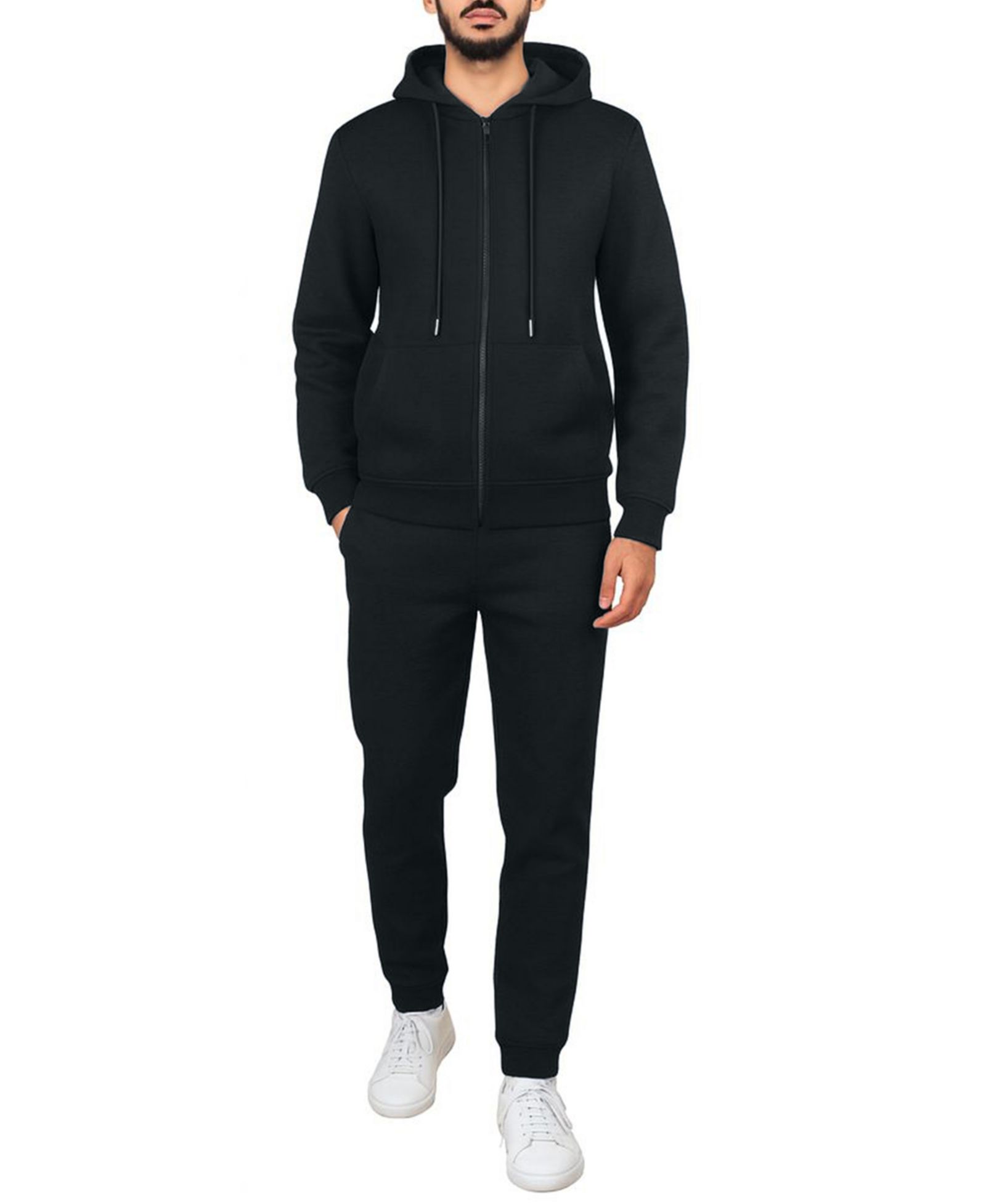 Blu Rock Men's Full-Zip Hoodie and Jogger Sweatpants Matching, 2-Piece Set