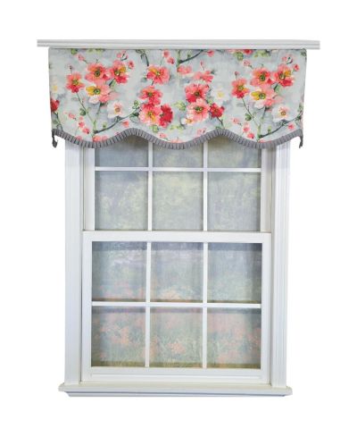 Занавеска RLF Home 100% Cotton Prosperity Provance Fully lined, 50" x 15", Gray