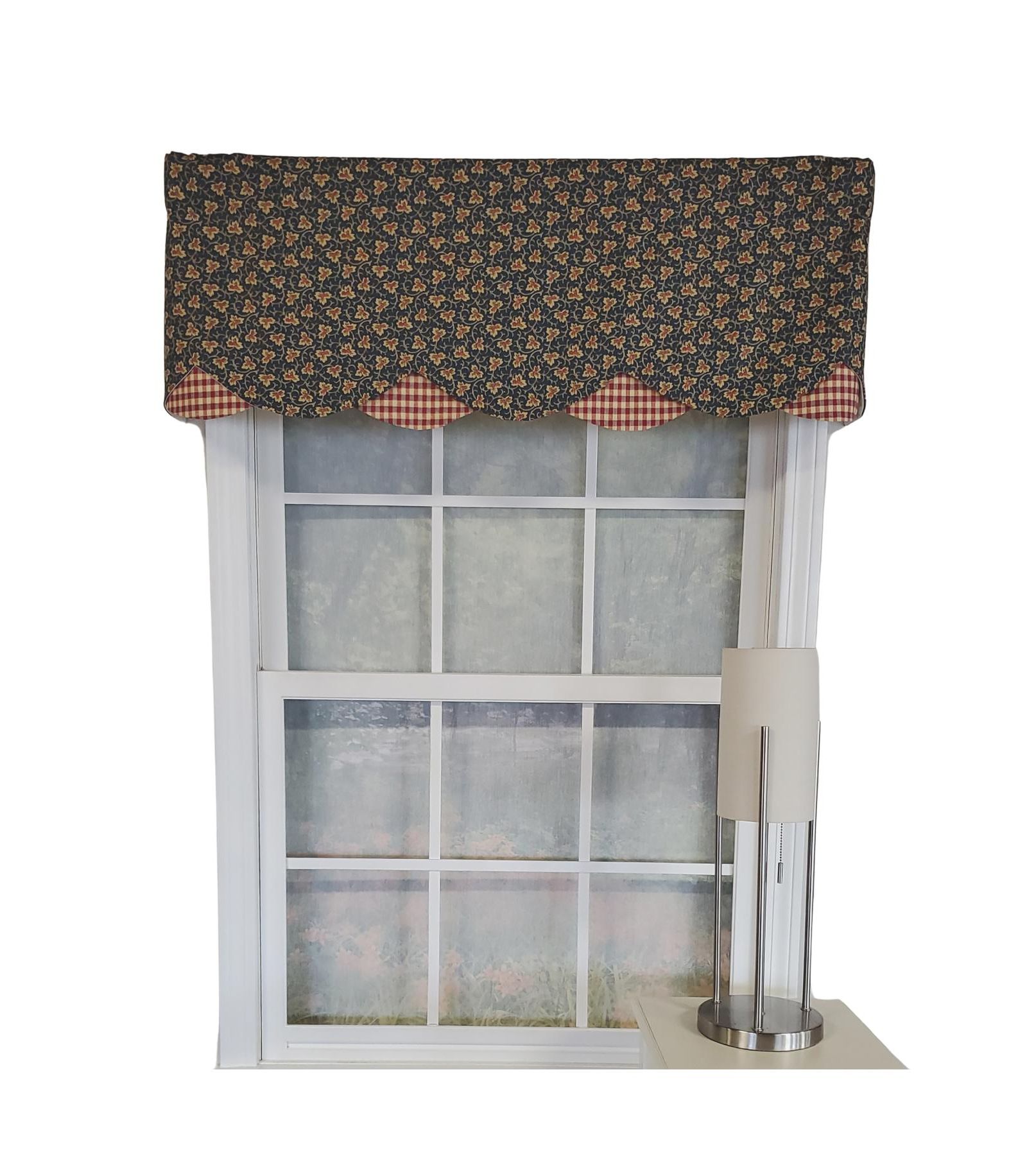 RLF Home 3" Карман для стержня Высококачественная ткань Andover Petticoat Валанс для окон 50" x 15"