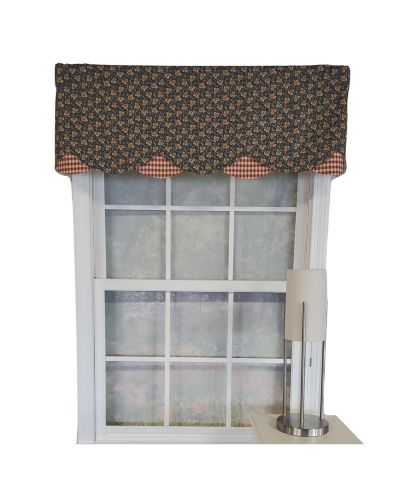 Занавеска RLF Home Andover из ткани с карманом для штанги 50" x 15" Navy