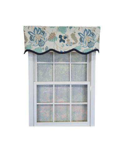 RLF Home занавеска Samanta Ruffled Provance Blue 50" x 15"