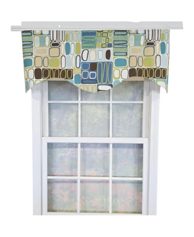 Декоративная каскадная занавеска RLF Home Mesmerize 100% Cotton Green
