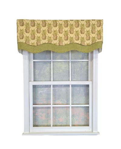 Занавеска RLF Home Kingston Glory из 100% хлопка, желтая, 50" x 16"