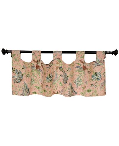 Занавеска RLF Home 4" Top Tab Fabric Valance Rose