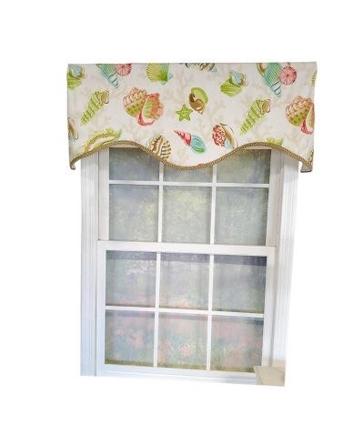 Декоративный карниз RLF Home Bay Beach, 3" Rod Pocket, 50" x 17", Multi