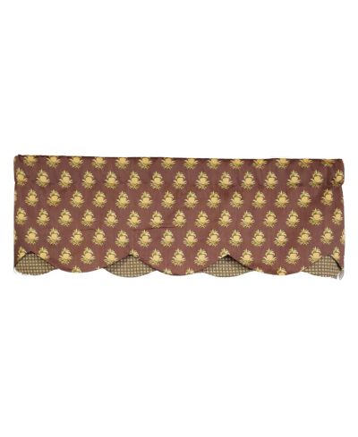 RLF Home Rod Pocket High Quality Fabric Cherry Vine D-Regal Valance for Windows