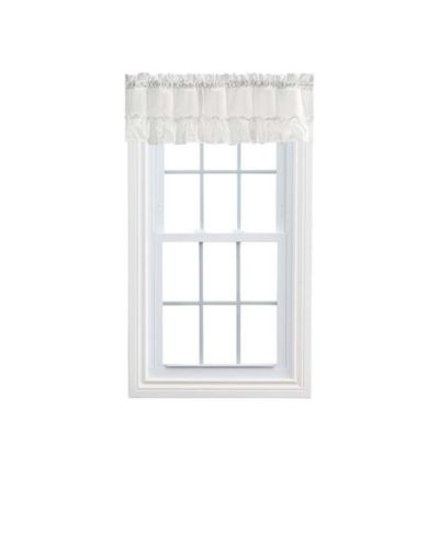 Ellis Curtain декоративная занавеска с рюшами 1.5" Rod Pocket, 54"x13", Ice Cream