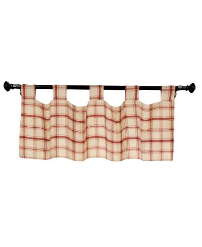 RLF Home 4" Top Tab High Quality Fabric Al Fresco Tab Valance for Windows 50" x 16"