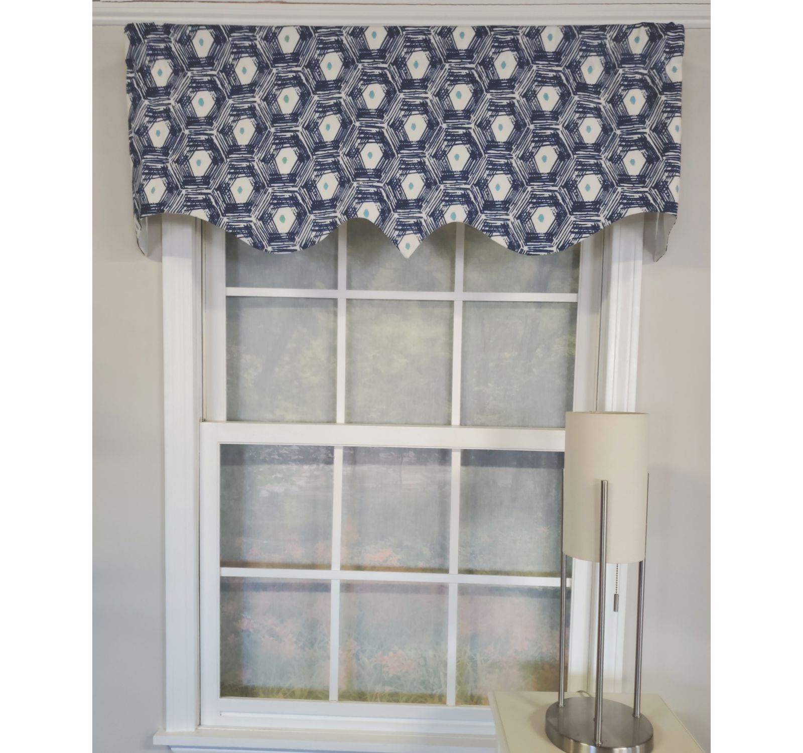 RLF Home 3" Rod Pocket High Quality Fabric Jerin Regal Valance for Windows 3