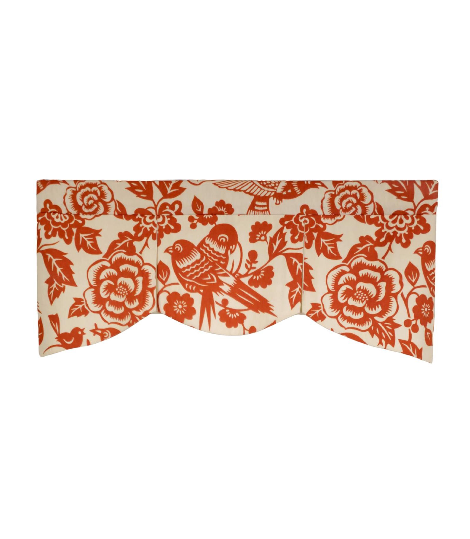 RLF Home Rod Pocket High Quality Fabric Love Bird Mandy Valance for Windows