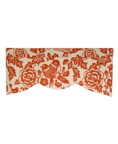RLF Home декоративная занавеска Love Bird Mandy, 50" x 17", Orange