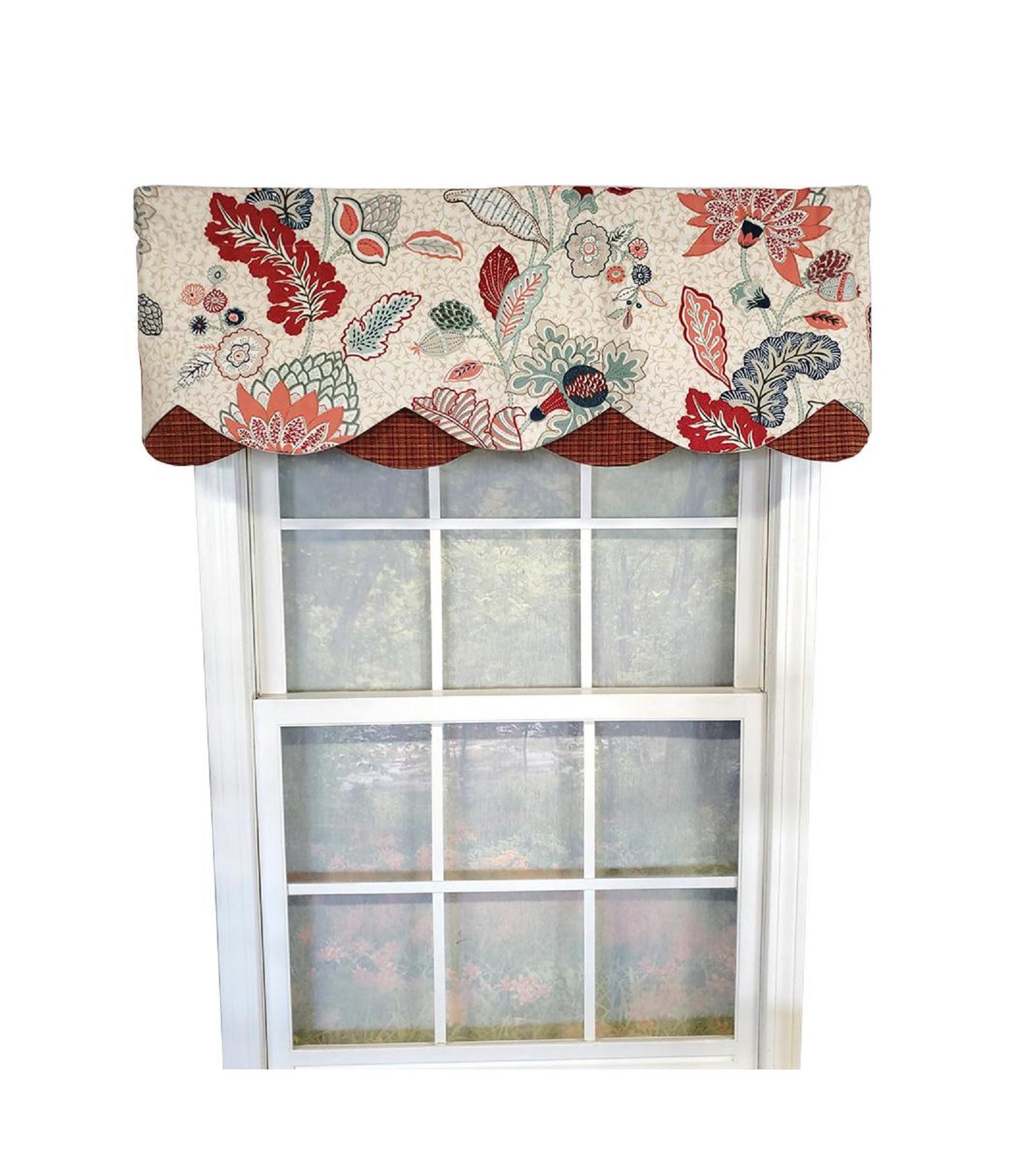 RLF Home" xenia Petticoat 3" Rod Pocket Lining Luxurious and Elegant Window Treatment Valance 50" x 15"