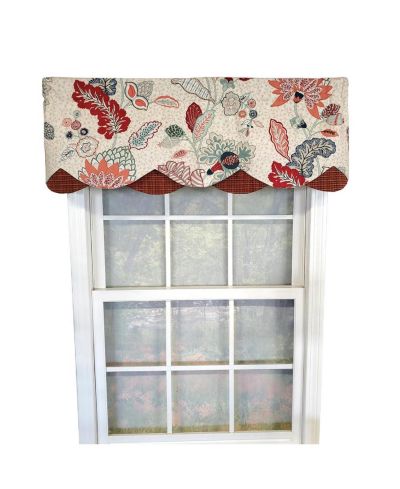 RLF Home" xenia Petticoat 3" Rod Pocket Lining Luxurious and Elegant Window Treatment Valance 50" x 15"