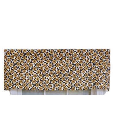 RLF Home 3" Rod Pocket High Quality Fabric Fall Field Tailored Valance for Windows 50" x 14"