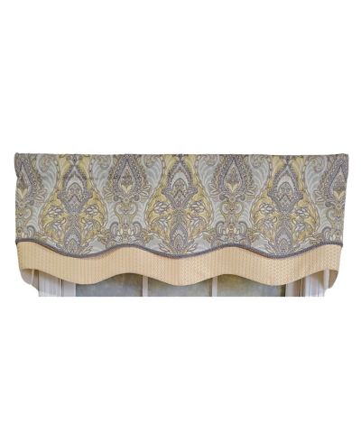 Занавеска RLF Home 3" Rod Pocket Nobility Glory Gary 50" x 16"