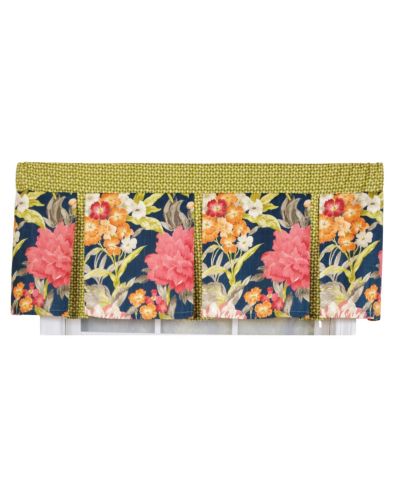 RLF Home плиссированный ламбрекен для окон из высококачественной ткани, 3" Rod Pocket, Queen's Favor