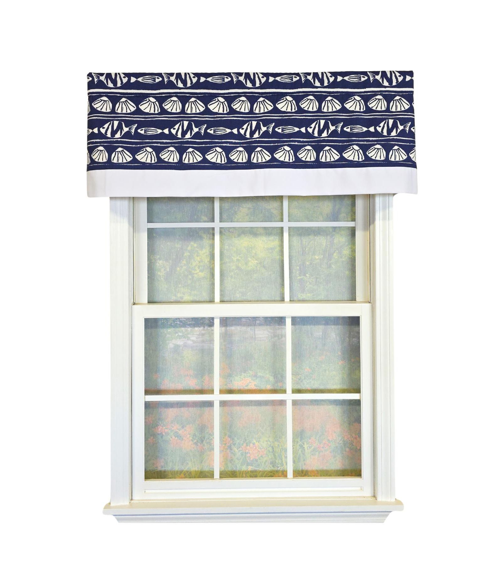 Коллекция занавесок RLF Home She Shells Banded Valance