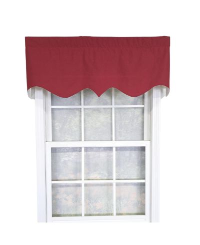 RLF Home Twill Regal хлопковая занавеска с карманом для штанги, ярко-красная 50" x 17"