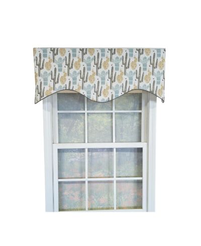 RLF Home декоративная занавеска Arizona из 100% хлопка Natural 50" x 17"