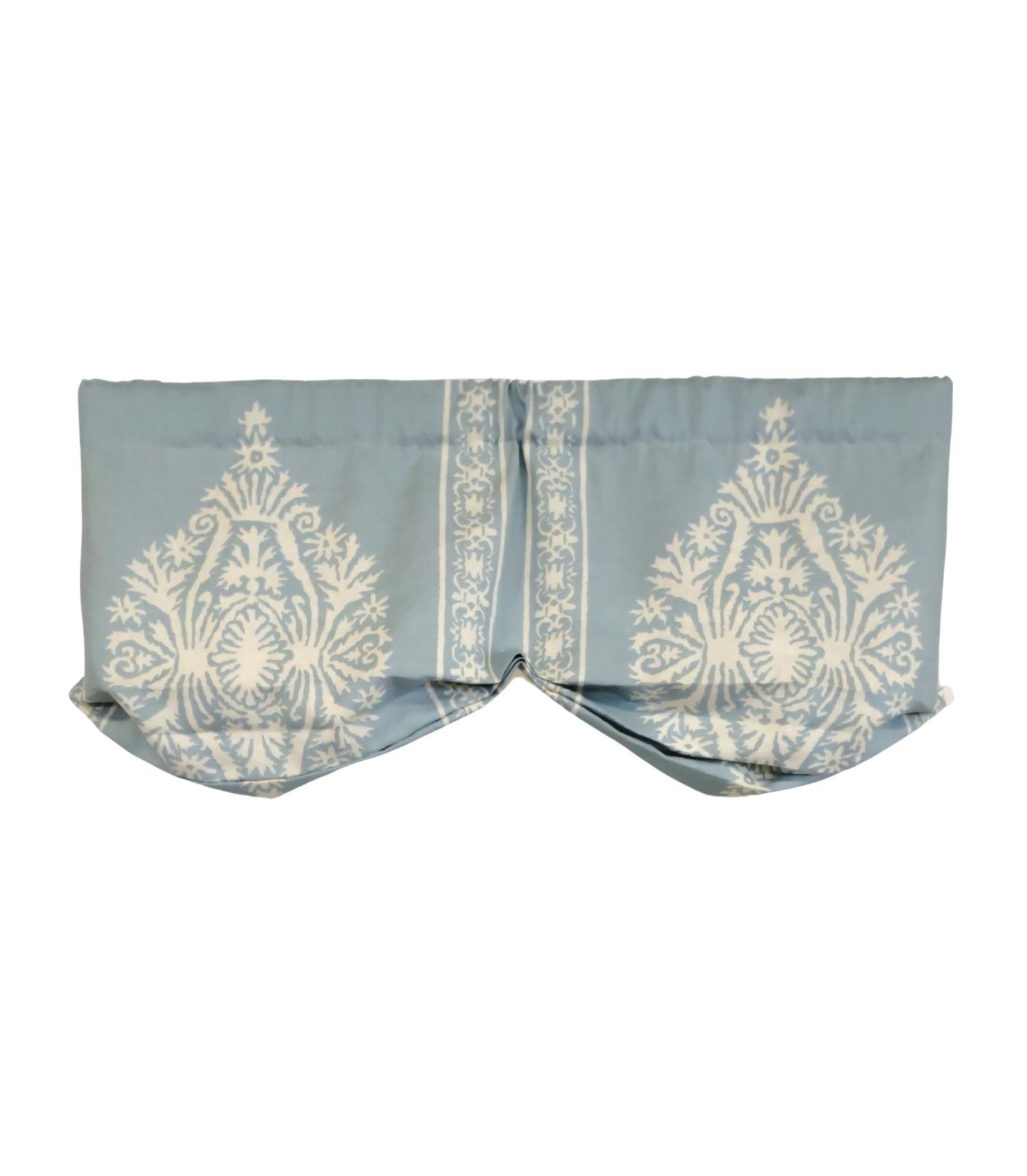RLF Home 3" Rod Pocket High Quality Fabric Nora Stationary Balloon Valance for Windows