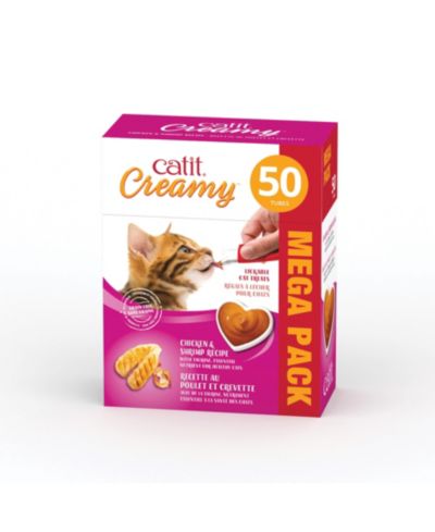 Лакомство для кошек Catit Creamy Lick Treat Chick/Shrimp 50pk
