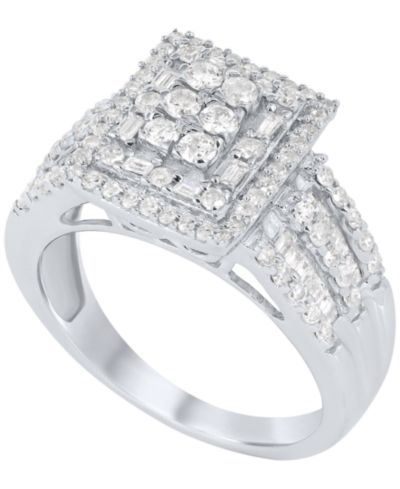 Macy's White Diamond Ring (1 ct. t.w.) in 10k White Gold