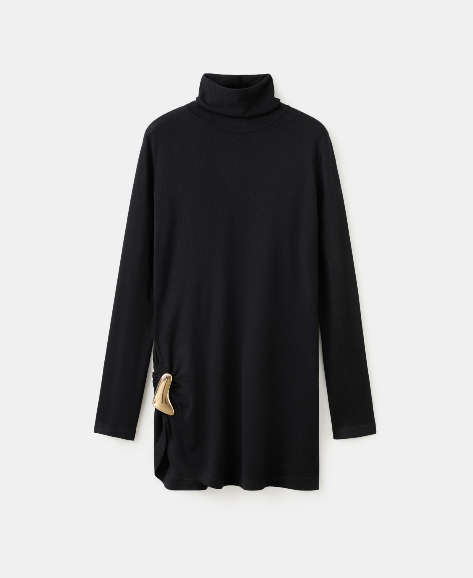 Mango Women's Brooch Turtleneck Sweater