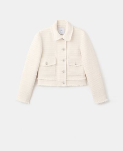 Жакет Mango Women's Tweed с лацканами