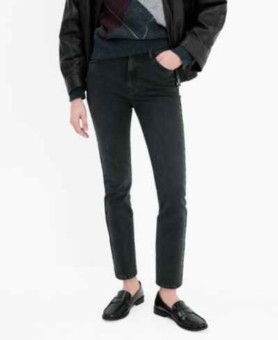 Mango Women's Claudia Slim-Fit Cropped Jeans